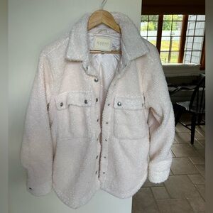 Blank NYC Cream Sherpa Jacket